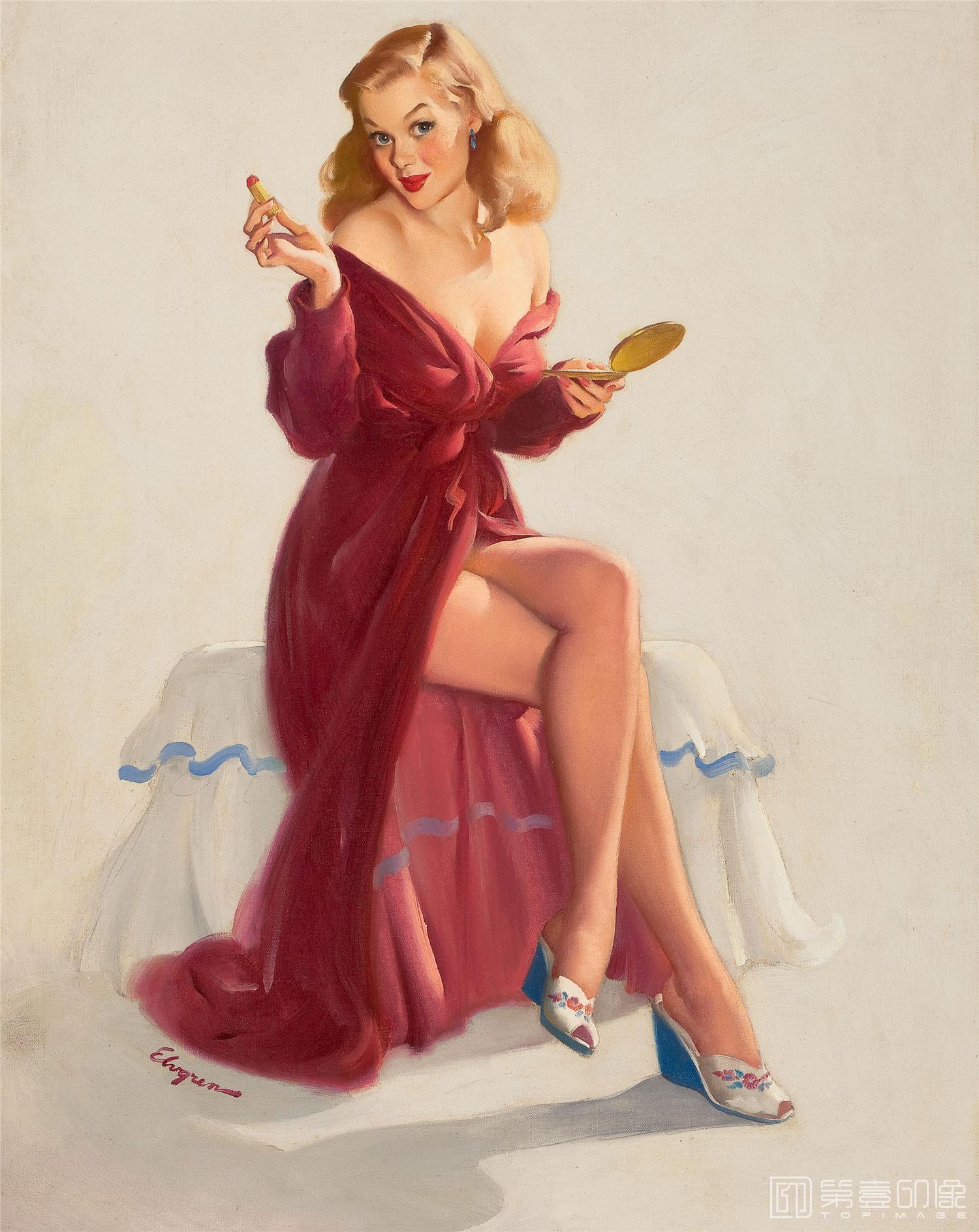 油画-吉尔·艾尔夫格雷恩 Gil Elvgren 作品集-177